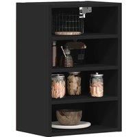 Hanging Cabinet Black 40x29.5x60 cm Engineered Wood