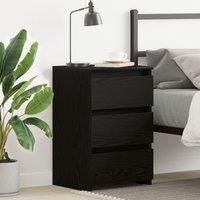Nightstand in Black Oak - 40x35x62.5 cm, Made from Engineered Wood