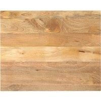 Table Top 100x80x3.8 cm Rectangular Solid Wood Mango