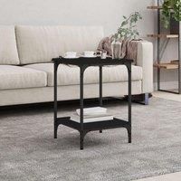Coffee Table Black 40x40x55 cm Engineered Wood