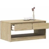 Coffee Table SAUDA Oak 99x55x45 cm Solid Wood Pine