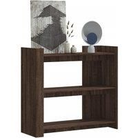 Console Table Brown Oak 100x35x90 cm Engineered Wood