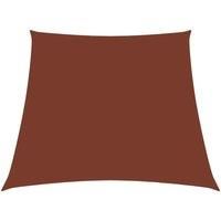 Sunshade Sail Oxford Fabric Trapezium 2/4x3 m Terracotta