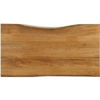 Table Top 120x60x2.5 cm Live Edge Solid Wood Mango