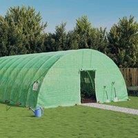 Greenhouse with Steel Frame Green 120 m£ 20x6x2.85 m
