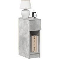 Bedside Cabinet with Drawer Concrete Grey 20x36x60 cm