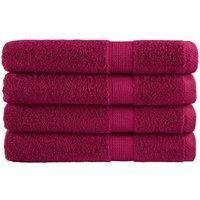 Premium Sauna Towels SOLUND 4pcs Bordeaux 80x200cm 600gsm