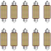 10PCS Festoon 31mm 36mm 39mm 41mm Car Led c5w c10w 3014 18SMD Canbus Car Interior Lighting Dome Lamp