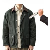 Outdoor Jacket Self-Defense Stab Proof And Chopping Proof Safety FBI Police Swat Retro Lape Flexible