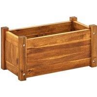 Garden Raised Bed Acacia Wood 50x25x25 cm