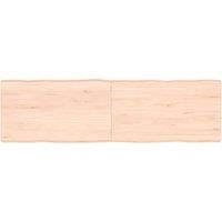 Table Top 140x40x(2-6) cm Untreated Solid Wood Live Edge