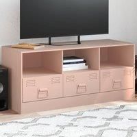 TV Cabinet Pink 99x39x44 cm Steel