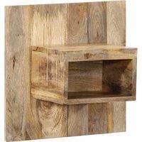 Bedside Cabinet 50x27x50 cm Solid Rough Wood Mango