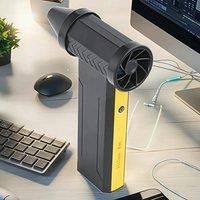 New 160000RPM Super wind Mini Turbo Jet Fan 10000MA Handheld Brushless Motor Violent Turbofan USB