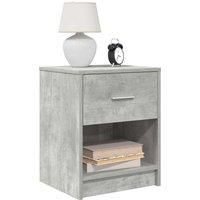 Bedside Cabinets 2 pcs with Drawer Concrete Grey 40x34x50 cm