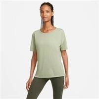 Nike Yoga T Shirt Womens XS Green Dri-Fit Breathable Soft Relaxed Fit Top - XS Petites