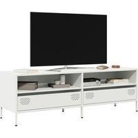 TV Cabinet White 135x39x43.5 cm Cold-rolled Steel
