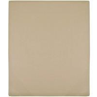 Jersey Fitted Sheet Taupe 140x200 cm Cotton