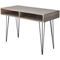 Desk with 2 Compartments Grey