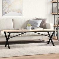 Coffee Table Legs X-Frame 140x30x43 cm Cast Iron