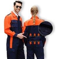 Men's Flame-Retardant Breathable Workoveralls Wear-Resistant Anti-Scalding Dust-Proof Welder's