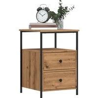 Bedside Cabinet Artisan Oak 34x35.5x50 cm Engineered Wood