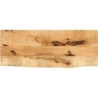 Table Top 70x30x2.5 cm Live Edge Solid Wood Rough Mango