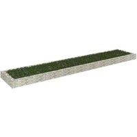Gabion Raised Bed Galvanised Steel 500x100x20 cm