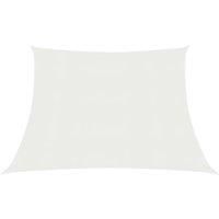 Sunshade Sail 160 g/m White 3/4x3 m HDPE
