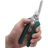 190mm Straight Head Pruning Shears Stainless Steel Non Slip Handle Garden Scissors for Bonsai Household Use