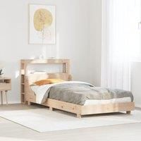 Bed Frame without Mattress 90x200 cm Solid Wood Pine