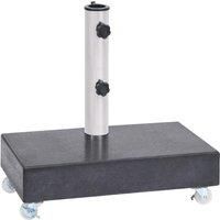 Umbrella Base Black 45x25x8 cm Granite