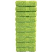 Premium Guest Towels SOLUND 10 pcs Apple Green 30x50 cm 600 gsm