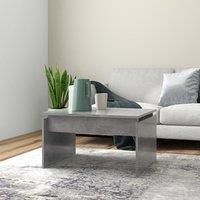 Coffee Table Concrete Grey 68x50x38 cm Engineered Wood
