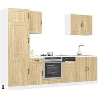 7 Piece Kitchen Cabinet Set Kalmar Sonoma Oak Engineered Wood