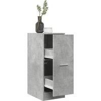 Apothecary Cabinet Concrete Grey 30x41x77.5 cm Engineered Wood