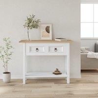 Console Table Mexican Pine Corona Range White 90x34.5x73 cm