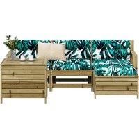 5 Piece Garden Sofa Set Impregnated Wood Pine