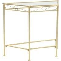 Side Table Vintage Style Metal 87x34x73 cm Gold