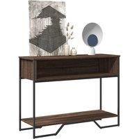 Console Table Brown Oak 100x35x74.5 cm Engineered Wood