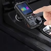 Car Bluetooth 5.0 FM Transmitter Multi-function Color Display QC3.0 Hands-free Call USB Fast Charging Car Charger MP3 Player