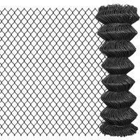 Chain Link Fence Steel 15x1.25 m Grey