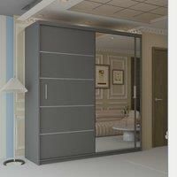 Velson One side Mirror Sliding Door Wardrobe 120cm X 217cm