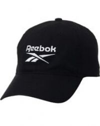 Brand New Reebok Active Foundation Badge Unisex Caps Hats Black And White