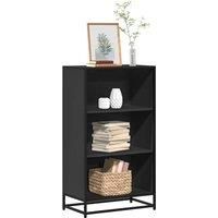 Book Cabinet Black 60x35x107.5 cm Engineered Wood