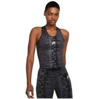 Nike Air Dri-Fit Vest Tank Womens XL Black Grey Slim Fit Racerback Breathable