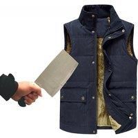 2025 Winter Men Plus Velve Anti-cut Bayonet Tactics Vest Self-defense Self-protection Warmth