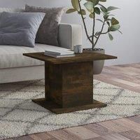 Coffee Table Smoked Oak 55.5x55.5x40 cm Engineered Wood