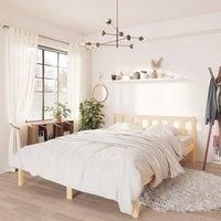 Bed Frame Solid Pinewood 120x200 cm