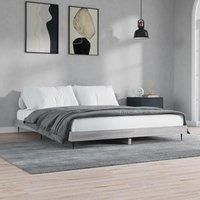 Bed Frame Grey Sonoma 140x200 cm Engineered Wood